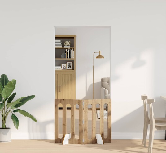 Vidaxl Folding Pet Fence 2 Stk. Artisan Eik 100.5 X 38 X 70 cm