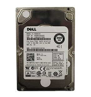Dell - Harddisk - 300 Gb - 2.5" - Sas - 10000 Rpm - For Poweredge C6220, M620, R210, R220, R620, R720, R820, R920, T420, T620, Vrtx