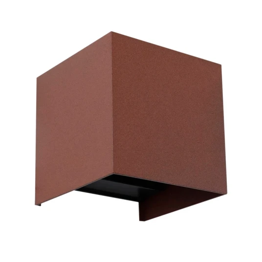 Lindby Dara Square LED Smart Utendørs Vegglampe Rust Lindby Dara Square LED Smart Utendørs Vegglampe Rust