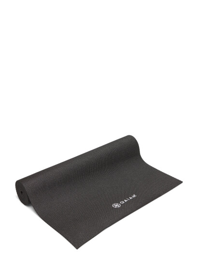 Gaiam Black Yoga Mat 6Mm Solid - Black - ONE SIZE Gaiam Black Yoga Mat 6Mm Solid - Black - ONE SIZE