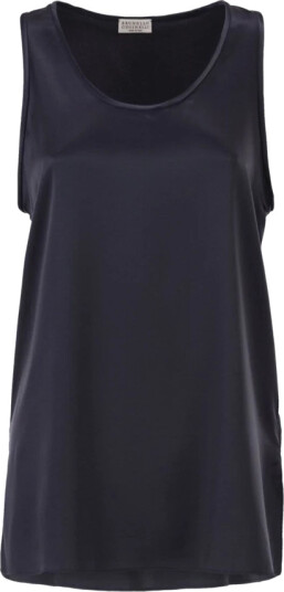 Brunello Cucinelli Dame Topper Blå S,