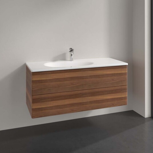 Villeroy & Boch  Antao Servantskap med 2 skuffer 118,8x49,2x50,4 cm u/lys Valnøtt