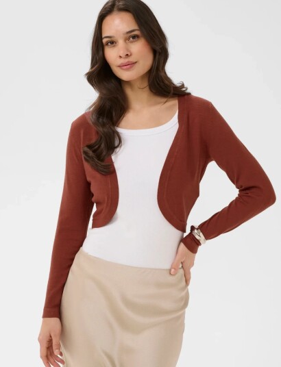 Kaffe Astrid Bolero - Brown - L