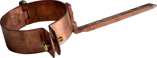 Hengselbolt med messingskrue og nagle - 100 mm Kobber