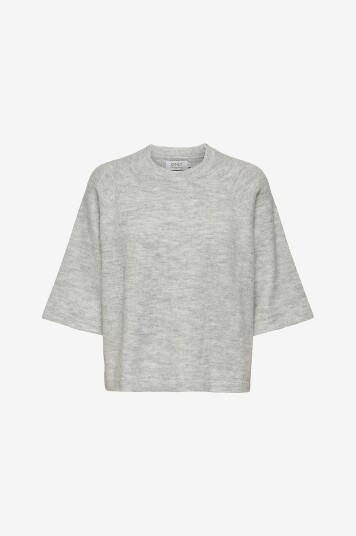 Only - Genser onlSimoni 3/4 Pullover Knt - Grå