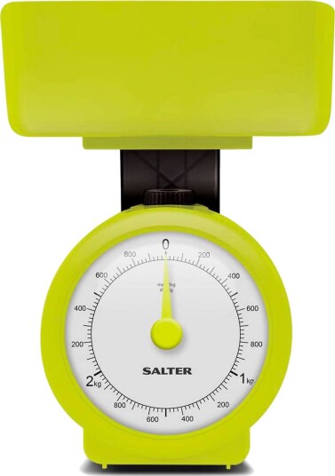 Salter 112 Retro Kjøkkenvekt med bolle (3kg/1g) Grønn