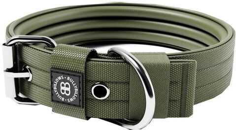 Bullybillows Hundehalsbånd Med Spenne 4 cm Grønn (M)