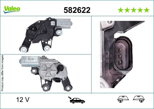 VALEO 582622 Vindusviskermotor