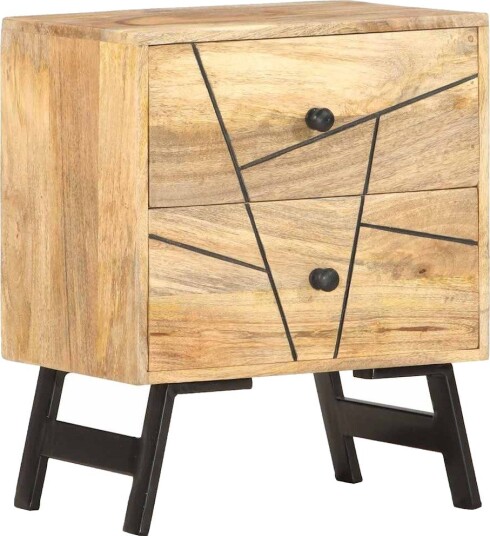 Nattbord 40x30x50 cm heltre mango 8719883792231