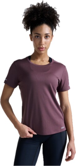 2xu Women"s Aero Mesh Tee Currant/silver Reflective S