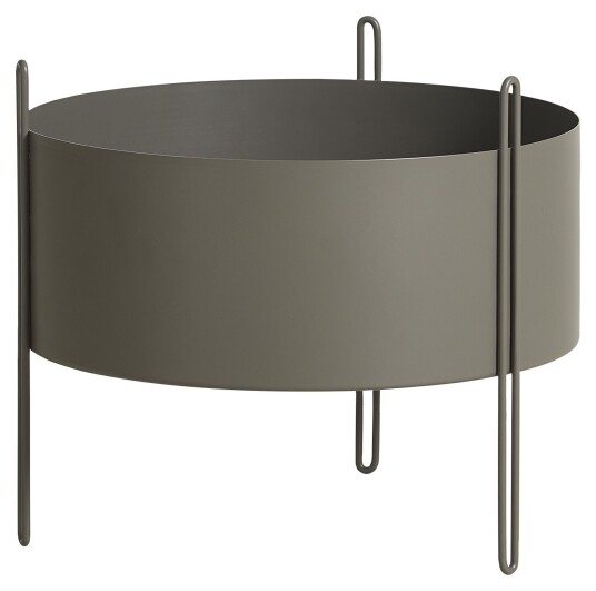WOUD - Pidestall planter M, Brun WOUD - Pidestall planter M, Brun