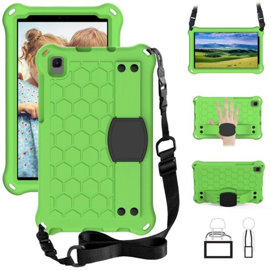 INCOVER Samsung Galaxy Tab A7 Lite 8.7" Håndverker Deksel m. Stropp & Skulderrem - Grønn INCOVER Samsung Galaxy Tab A7 Lite 8.7" Håndverker Deksel m. Stropp & Skulderrem - Grønn