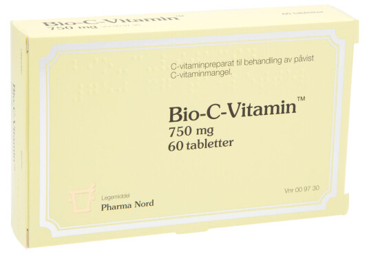 Pharma Nord Bio C Vitamin tabletter 750mg 60 stk. i blisterpakning