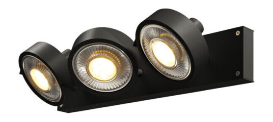 SLV Kalu Taklampe Trippel IP20 Sort - 90592