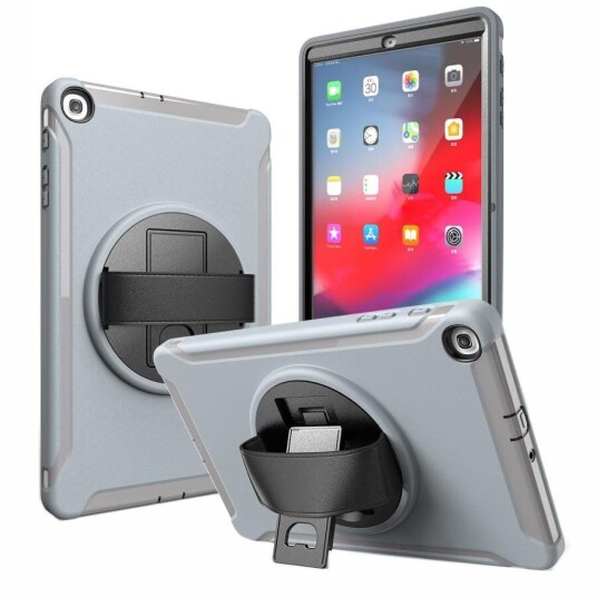 INCOVER Samsung Galaxy Tab A 10.1 (2019) Håndverker Deksel med Håndholder - Grå INCOVER Samsung Galaxy Tab A 10.1 (2019) Håndverker Deksel med Håndholder - Grå