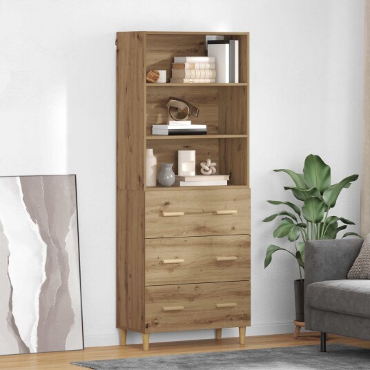 Høyskap Artisan Eik 69,5 x 32,5 x 180 cm Konstruert tre