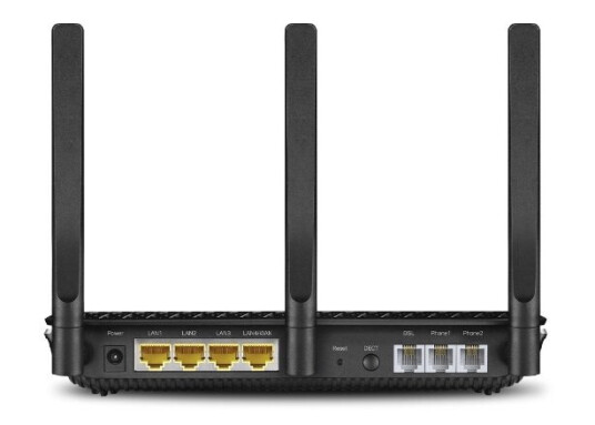 TP-Link Archer VR2100V Dobbelbånds Wi-Fi 5 Ruter Sort