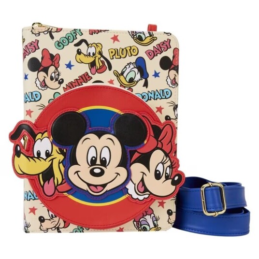 Loungefly Disney Classic Mickey and Friends crossbody journal Loungefly Disney Classic Mickey and Friends crossbody journal
