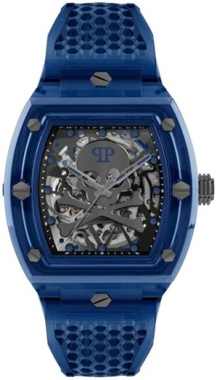 Philipp Plein Herreklokke PWPTA0324 The Skeleton Grå/Gummi