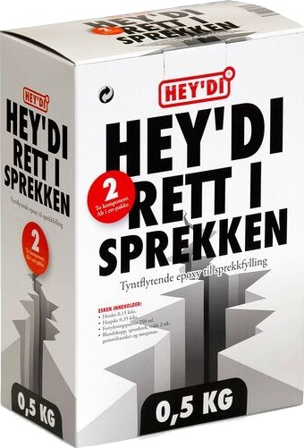 Heydi Rett I Sprekken 0.5kg Epoxy Heydi Rett I Sprekken 0.5kg Epoxy