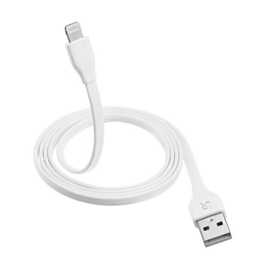 TRUST USB-LIGHTNING KABEL FLAT 1M HVIT TRUST USB-LIGHTNING KABEL FLAT 1M HVIT