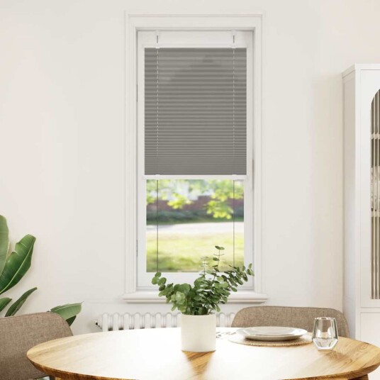 plisségardin antrasitt 40x150 cm Stoff Bredde 39,4 Polyester