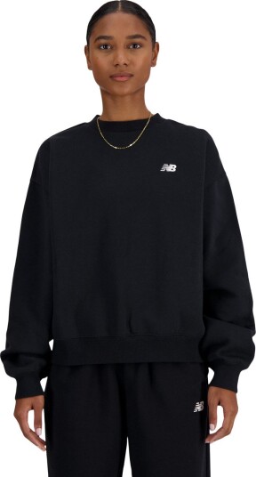 New Balance Small Logo Crew Sweatshirt Dame Svart 2XL