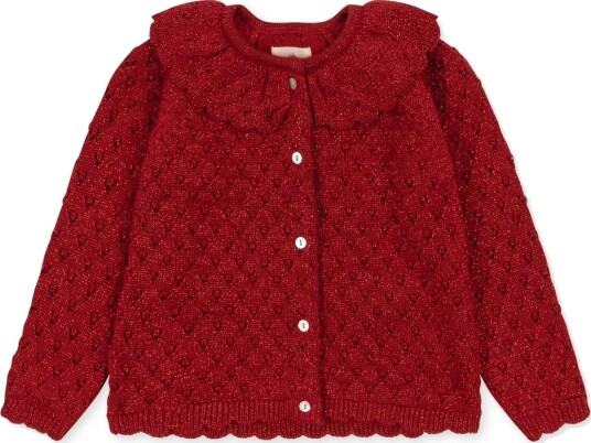 Konges Sløjd Holiday Knit Cardigan Savy Red (92 / 2 år)