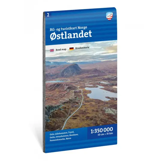 Bilog turistkart Østlandet Bilog turistkart Østlandet