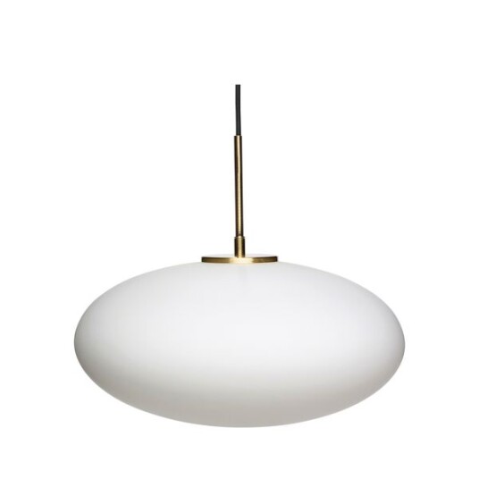Hübsch Muse Pendel Ellipse Opal/Brass Hübsch Muse Pendel Ellipse Opal/Brass