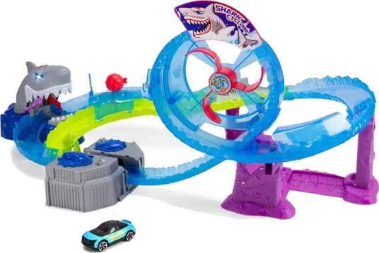 Dickie Toys White Shark Racerbane Lekesett 3+ År