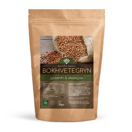Grateful Nature Bokhvetegryn Økologisk 500 g Grateful Nature Bokhvetegryn Økologisk 500 g