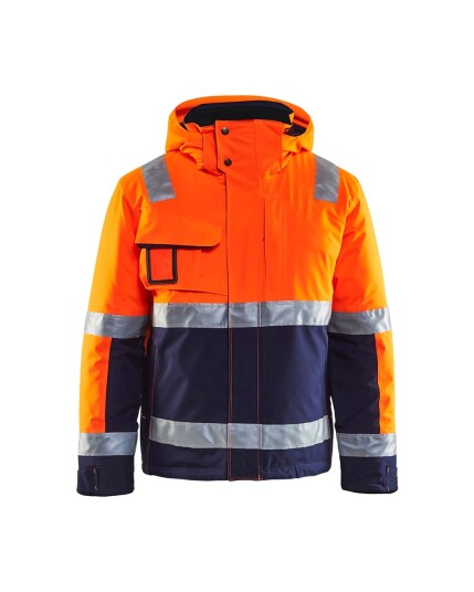 Blåkläder Vinterjakke Varsel Orange/Marineblå XXXL