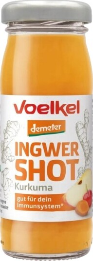 Voelkel ingefær & gurkemeie shot 95 ml