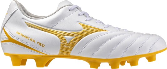 Mizuno Monarcida Neo III Select FG Fotballsko Gull/Hvit 42,5