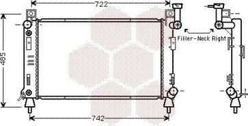 VAN WEZEL 07002027 Radiator motorkjøling VAN WEZEL 07002027 Radiator motorkjøling