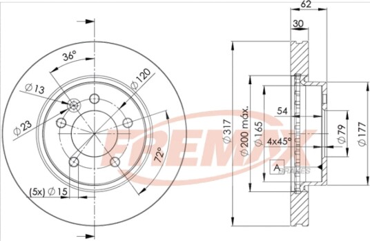 Bremseskive FREMAX BD-7360