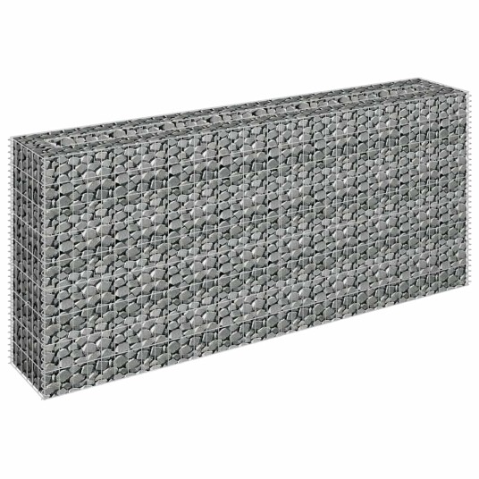 vidaXL Gabion høybed galvanisert stål 180x30x90 cm