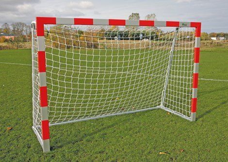 Håndballmål Mini 240x160cm 3mm PP 10cm masker hvit