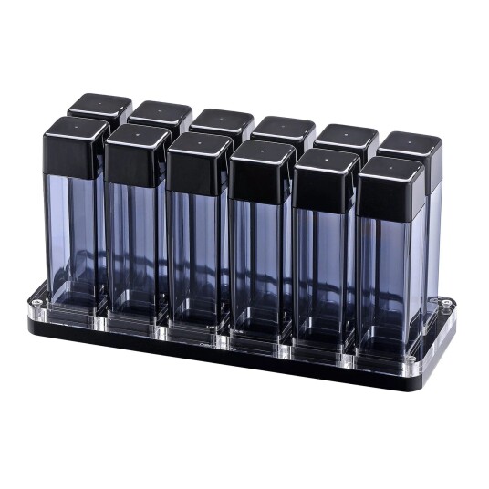 Normcore Coffee Bean Cellars with Stand - Lt Smoke Grey , 12 Tubes Normcore Coffee Bean Cellars with Stand - Lt Smoke Grey , 12 Tubes