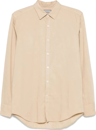 Canali Herre Skjorter Beige L,