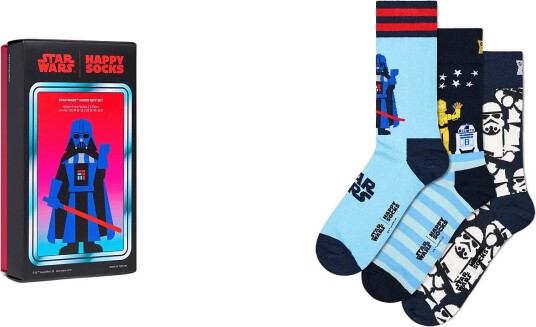 Happy Socks Star Wars™ 3-Pack Socks Gift Set - LIGHT BLUE - 41-46