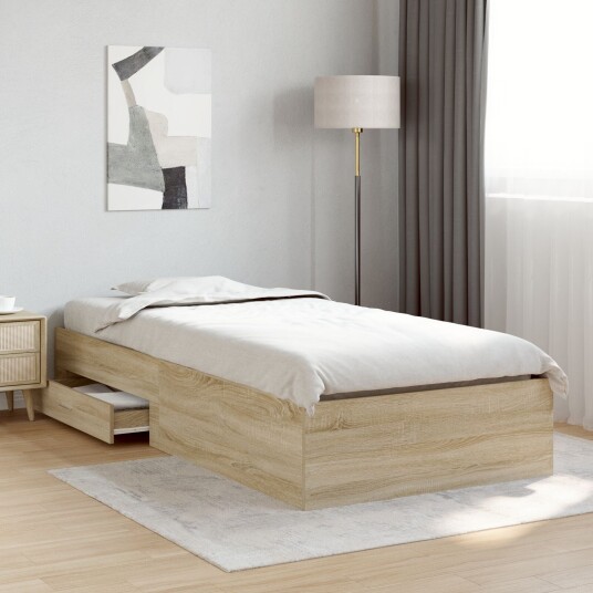 Sengramme Sonoma Eik 90x190 cm Konstruert Tre