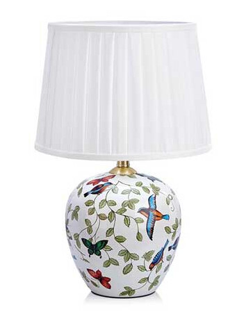 Mansion Bordlampe 48cm Mønstret/Hvit Mansion Bordlampe 48cm Mønstret/Hvit
