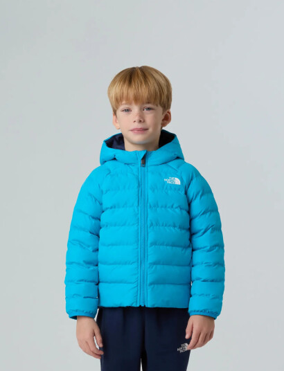 The North Face Kid Reversible Perrito Hooded Jacket Blue 106-112