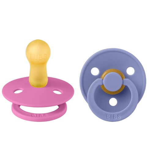 Bibs Smokker 2stk Colour Bubblegum/Peri Latex Size 2