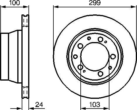 BOSCH 0 986 478 419 Bremseskive