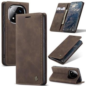 Caseme Xiaomi Redmi Note 14 Pro 5G/14 Pro+ 5G/Poco X7 013 Series Lommebok deksel   Kaffe