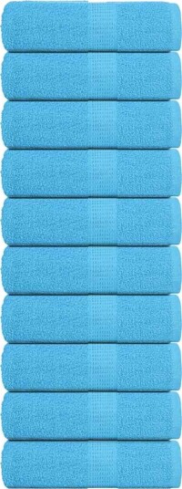 vidaXL Vaskehåndklær FROGN 10 stk turkis 30x30 cm 360 gsm vidaXL Vaskehåndklær FROGN 10 stk turkis 30x30 cm 360 gsm