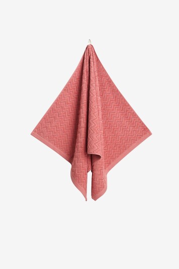 Gant Home - Håndkle Jacquard Herringbone 70x140 cm - Rød
